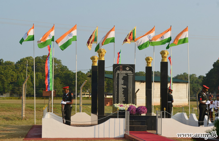 Fallen Indian Peace Keeping Forces Remembered in Jaffna during Wreath-Laying  