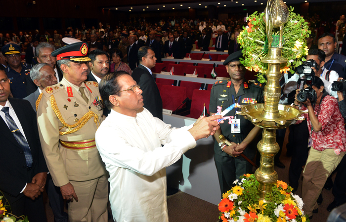 President Ceremonially Inaugurates Mammoth 'Colombo Defence Seminar - 2017'