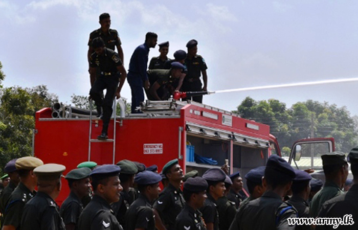 24 Division Troops Learn About Fire Fighting