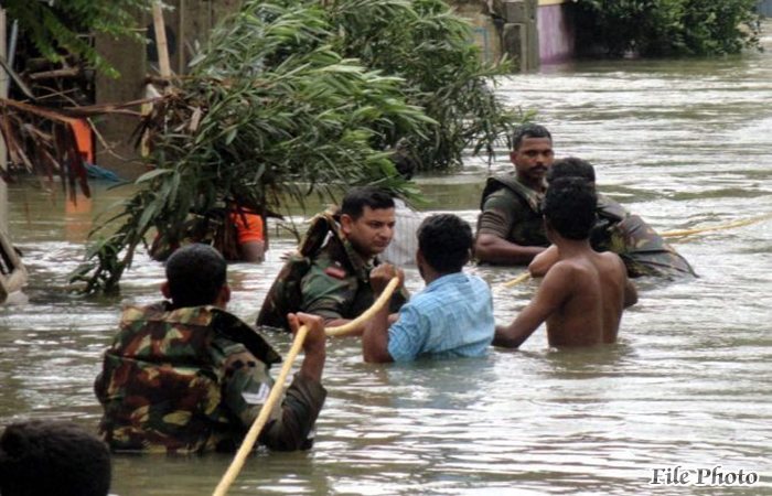 හදිසි ගංවතුර තත්තවයකට මුහුණදීමට දිවයින පුරා යුද්ධ හමුදා භට පිරිස් සුදානමින්