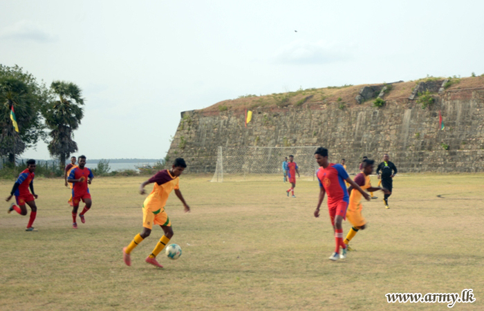 Army Footballers Play with Civil Clubs in Trincomalee