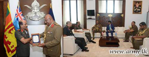 Fiji’s Deputy Army Commander Pays Courtesy Call on Commander  