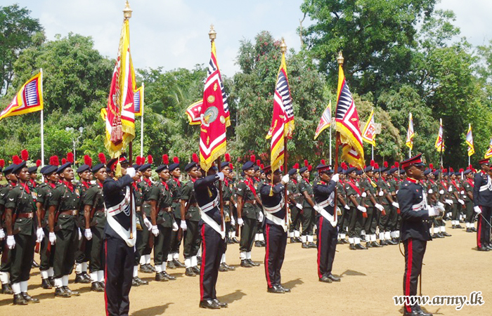 Gemunu Watch Has Its Maiden Trooping of Colours in Grand Ceremony  
