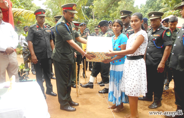 Fellow-Soldiers Volunteer to Build New Home for Bereaved Family of SLNG Soldier 