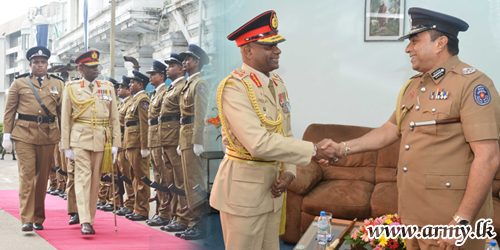 Police Hqrs Welcomes Commander of the Army  