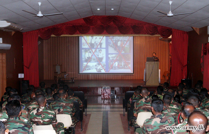 Wanni, Mullaitivu & Kilinochchi Troops Listen to Lectures on Different Subjects