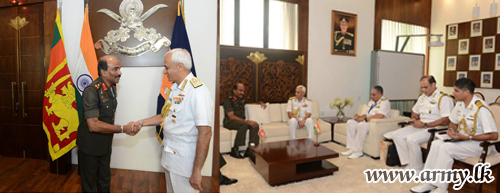 Indian Naval Chief Extends Greetings to Army Commander 