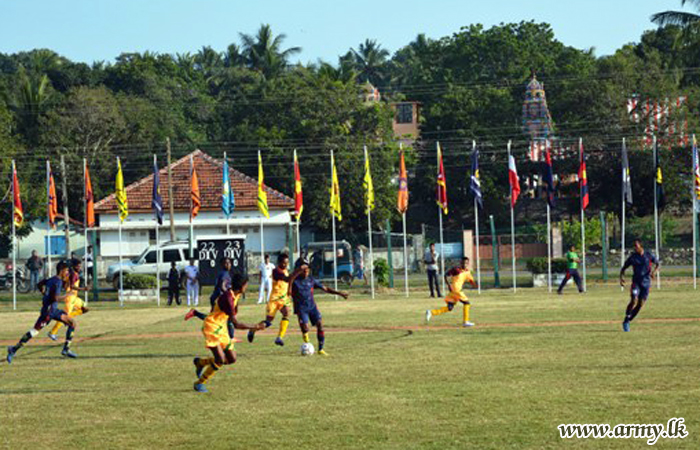 අන්තර් සේනාංක පාපන්දු තරගාවලියේ ශූරතාවය 22 වන සේනාංකයට