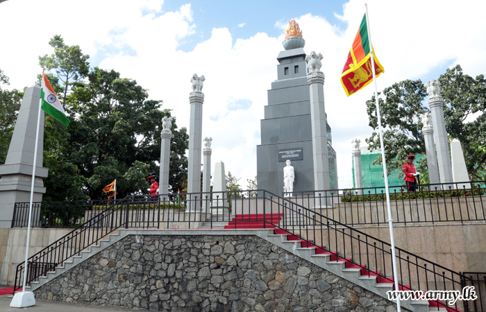 India’s Visiting Southern Commander Salutes Memories of IPKF Jawans  