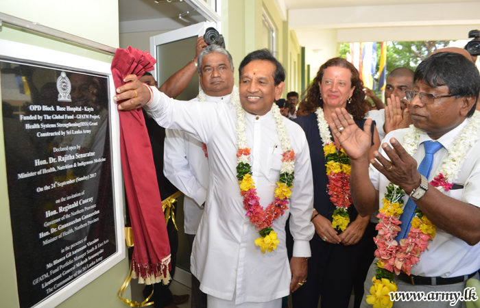 Jaffna People Vested with New Health Facilities Thru Army Expertise