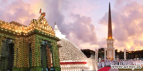 Historic 'Aaloka Pooja' at Kelaniya Sets to Kindle 28,619 Lamps for Commemoration of Fallen War Heroes  