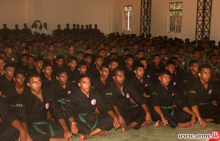 கியோஷி ரை புடோ பயிற்ச்சிகளை நிறைவு செய்த படையினருக்கான சான்றிதழ்கள் வழங்கி வைப்பு