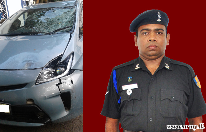 Soldier Assists Police to Track Fleeing Driver & Car after Fatal Accident   