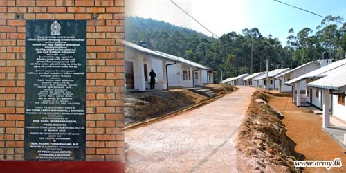 Meeriyabedda Victims Enter Army-built New Houses