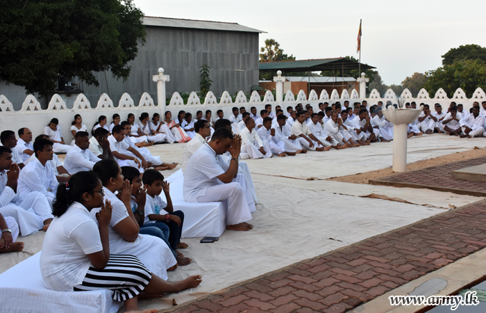 SF-MLT, SF-C & SF-W Troops Conduct Religious Programmes on Poya Day