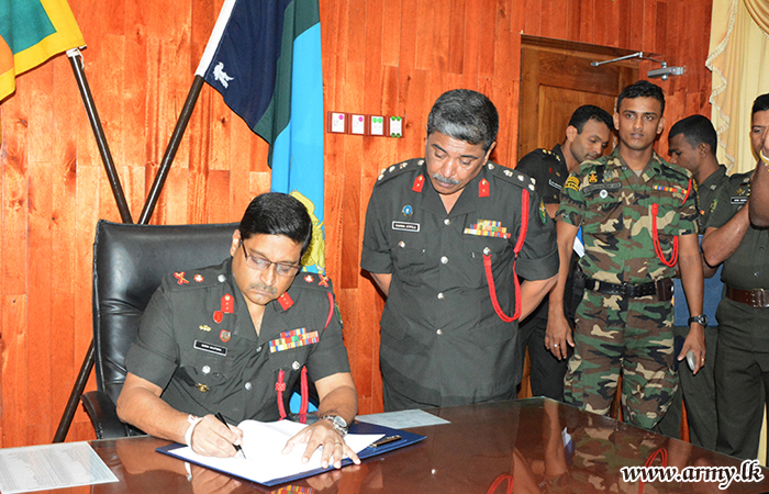 Major General J.R Kulatunga Assumes Office as Commander Security Force - Wanni