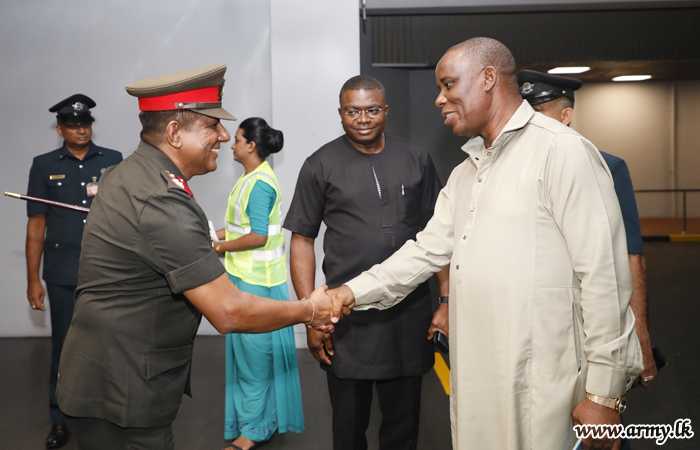 Senior Nigerian Army Officers of Training & Doctrine Command Arrive in Sri Lanka