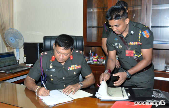 New Military Secretary Assumes Office