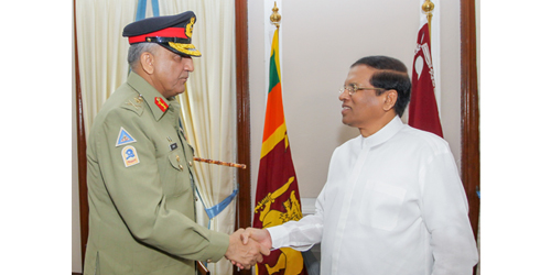 Pakistan's Army Chief Pays Courtesy Call on HE the President at Presidential Secretariat