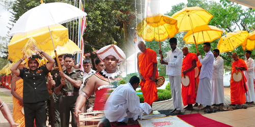 Offer of Alms to Monks Culminates Anniversary Religious Ceremonies  