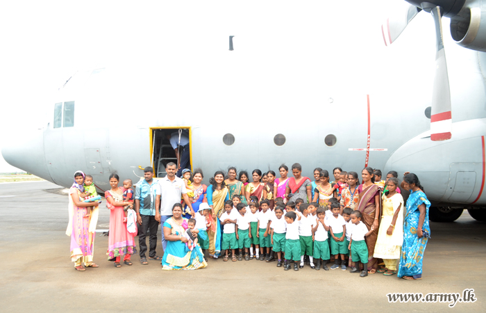 பாலர் பாடசாலை பிள்ளைகள் யாழ் பலாலி விமான நிலையத்திற்கு வருகை