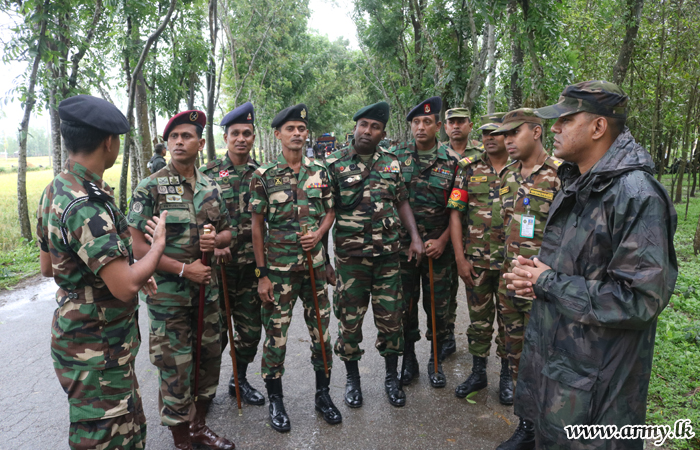 பங்களாதேச இராணுவத்தினர் இலங்கை இராணுவத்தினரால் வரவேற்பு 