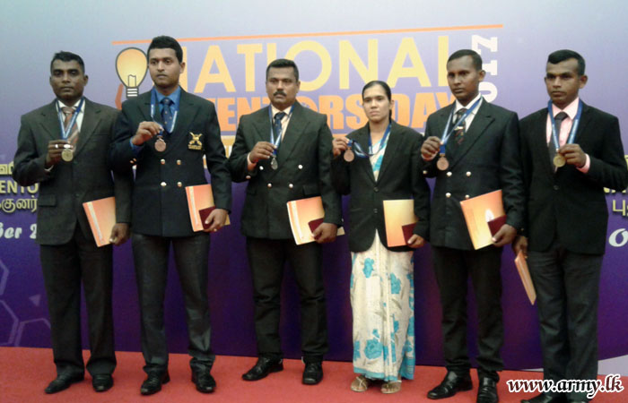 Army Inventors Win Accolades in ‘Sahasak Nimewum - 2017’ National Exhibition & Ruhunu University Exhibition 