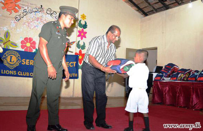 Students Get School Accessories Thru Army Coordination 