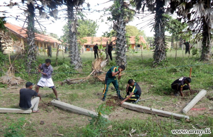 More Self-help Projects Clean Kovil & School Premises 