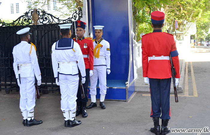 Military Police Troops Hand Over Ceremonial Guard Duties
