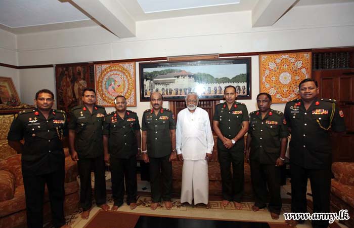 Blessings on Army Flags Invoked in Sri Dalada Maligawa