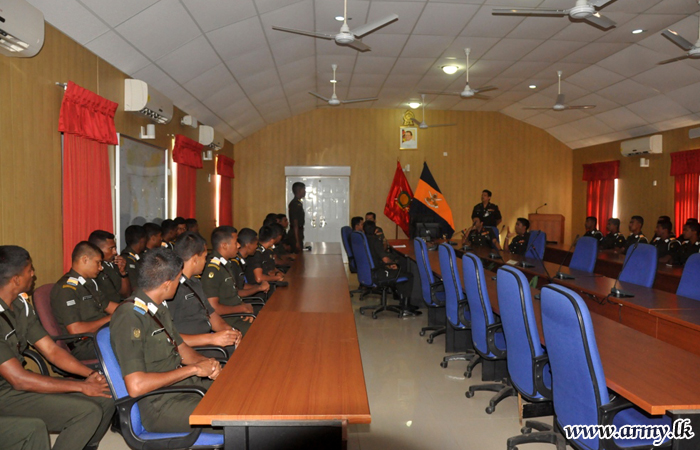 Officer Cadets Learn Roles of Security Force Headquarters in Kilinochchi & Mullaittivu
