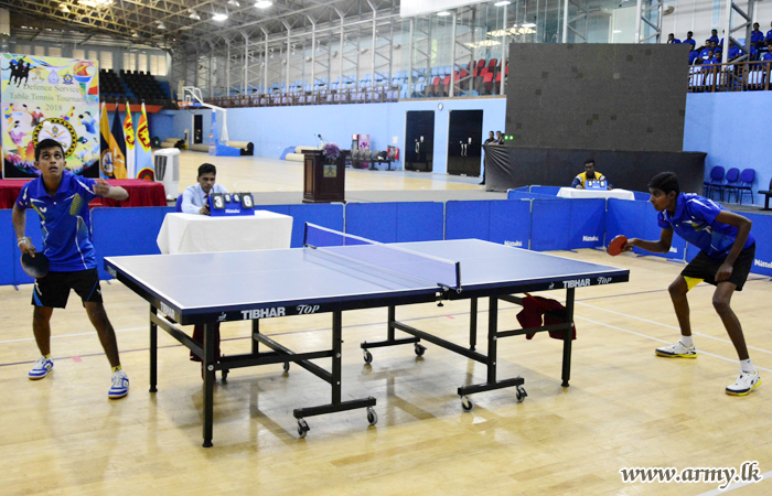 Army Shines at Defence Services Table Tennis Championship - 2018