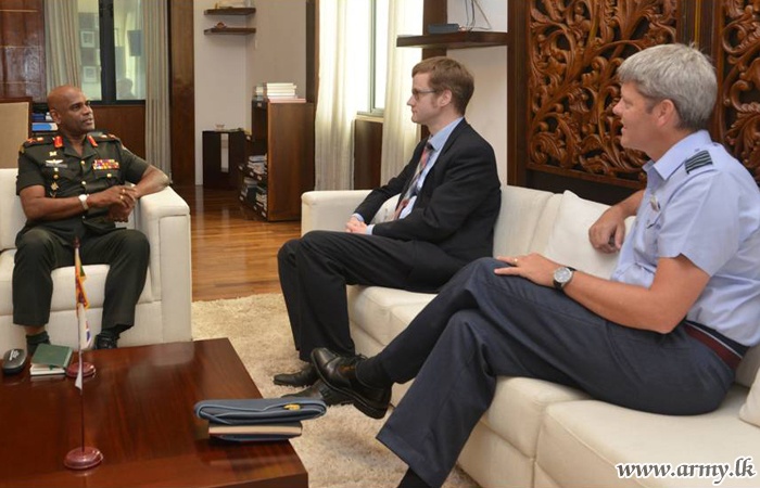 Deputy British High Commissioner Pays Courtesy Call on Commander of the Army