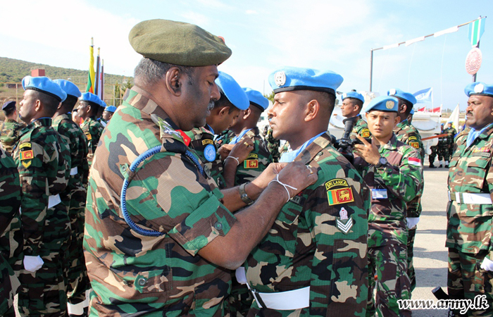 UNIFIL Sri Lankan Troops Given UN Medal	