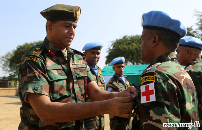 Sri Lankan Contingent in UNMISS Awarded Recognition Medals  