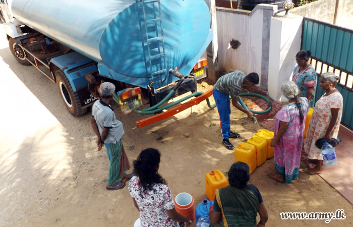 51 Div Distributes Own Drinking Water to the Drought-Affected in Kopay