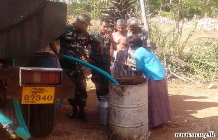 Army Begins Supply of Drinking Water to Drought-Hit Civilians 
