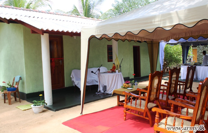 3 MIR Troops Erect New House for the Widow  