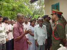  COMMANDER LISTENS TO HARDSHIPS OF AFFECTED FAMILIES OF ARMED FORCES