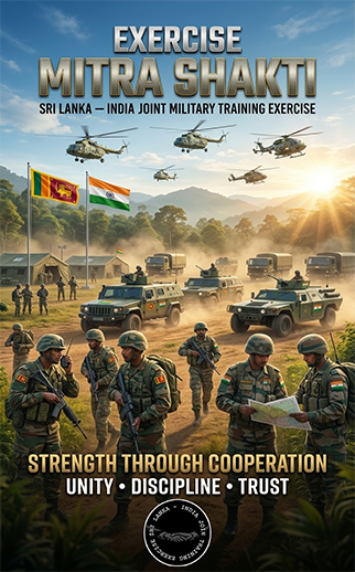 Exercise Mitra Shakthi Sri Lanka India Joint Military Training